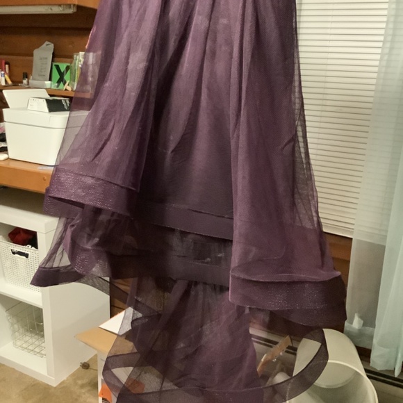 Plum Sparkle Prom Dress - Picture 3 of 5